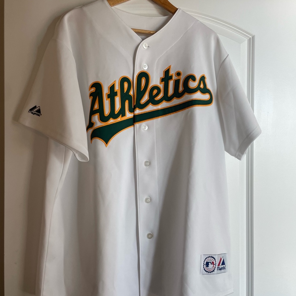 Oakland Athletics #3 Chavez signed Jersey with Green and Gold